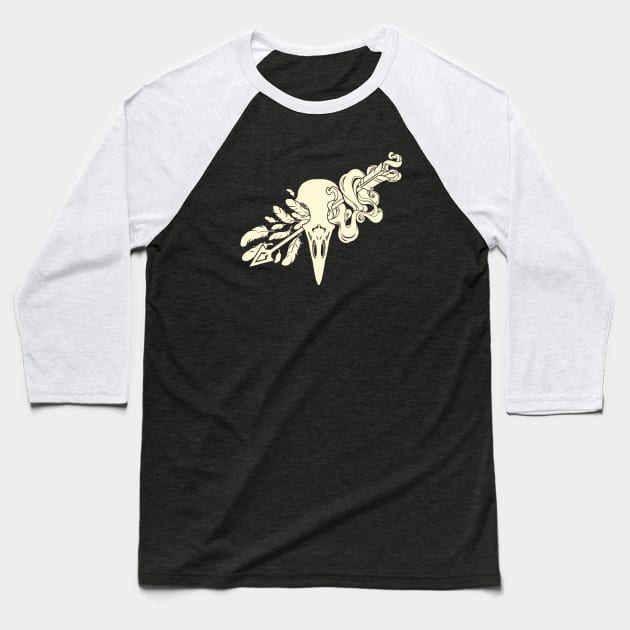 smoke and feathers 1 Baseball T-Shirt by Alienfirst